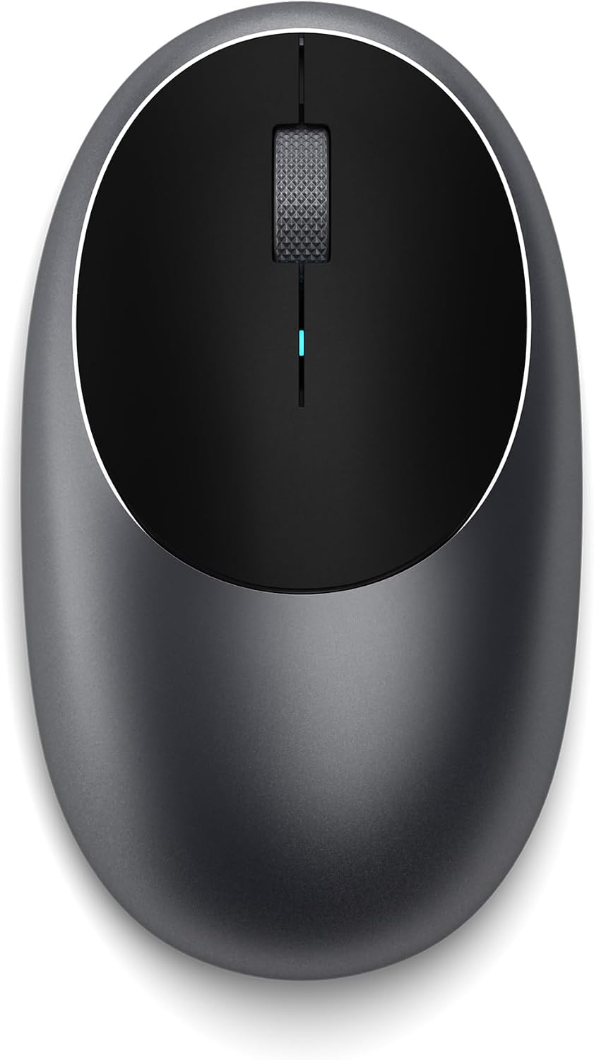 Satechi M1 Wireless Bluetooth Mouse, USB-C Rechargeable, Space Gray