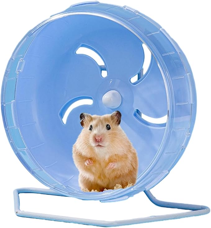 Doefo Silent Hamster Wheel, 6 Inch - Quiet Dwarf Hamster Toy, Exercise Wheel for Hamsters, Gerbils, Mice, Hedgehog | Wear Resistant, Durable Hamster Wheel