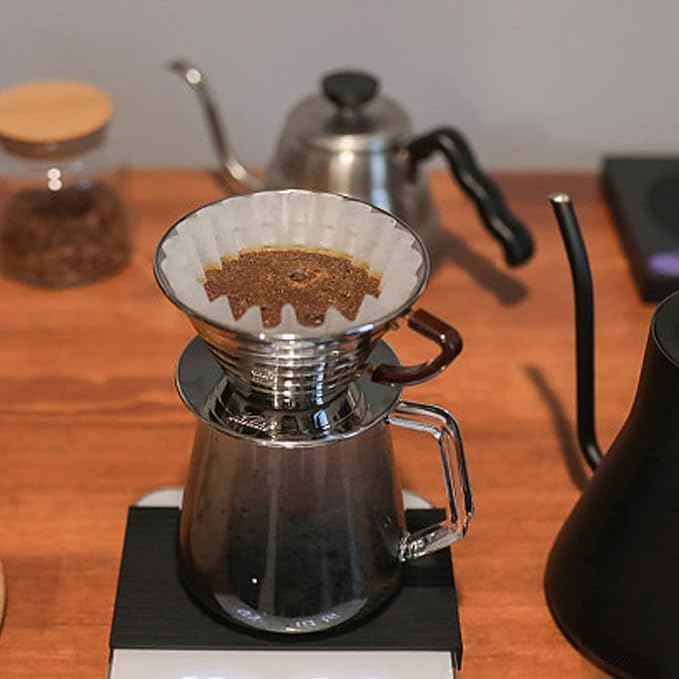 1-2 Cup White Coffee Filters, Small Coffee Maker, Single Serve Coffee Pot