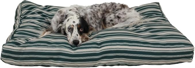 CAROLINA PET COMPANY Striped Faux Gusset Jamison Indoor/Outdoor Bed