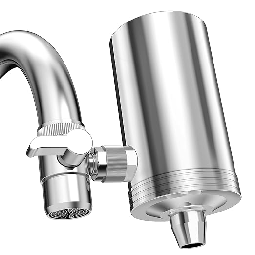 1200 Gallons Faucet Water Filter, 2.2 GPM Outlet Flow Rate Tap Water Filter