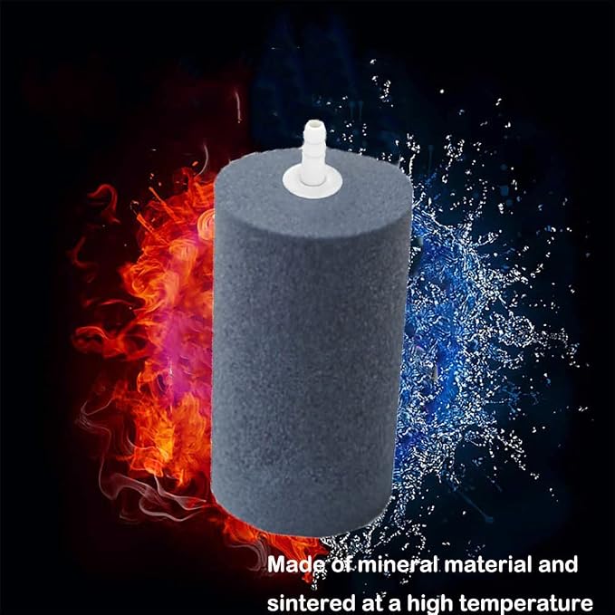 Large Air Stone, Air Stone Hydroponics, 4 x 2 Inch Large Air Stone Cylinder