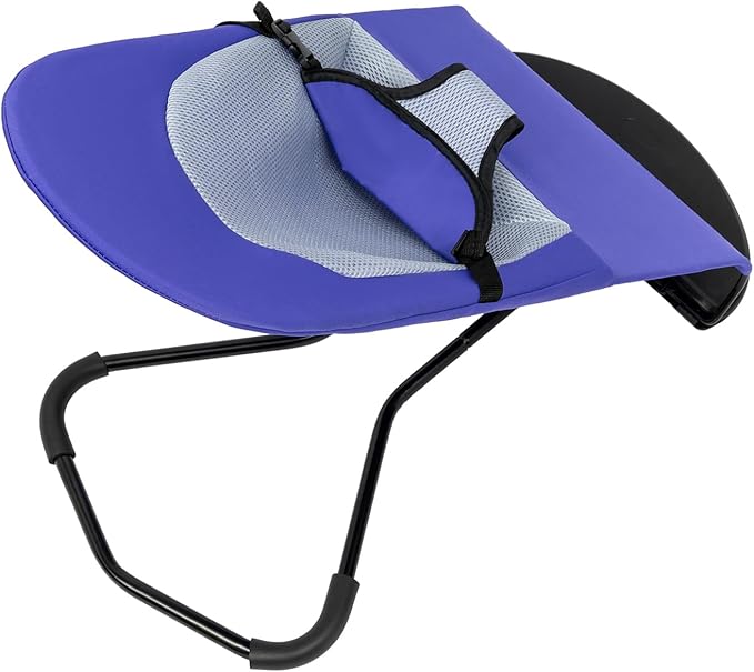 Pet Rocking Chair, Portable Foldable Pet Rocker Bed with 3-Level Height Adjustment, Pet Hammock for Small Dogs & Cats up to 33lbs, Breathable Mesh Hanging Bed with Safety Buckle (Purple)