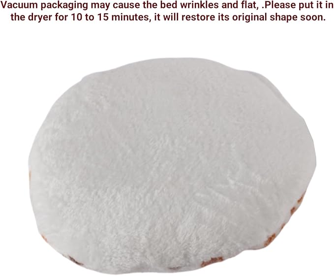 SHENGOCASE 2-Pack 15“ Round Soft Cat Kneading Pillow Cushion Bed for Cat Small Dog House Perch Shelf, Pad Padding for Cage Kennel