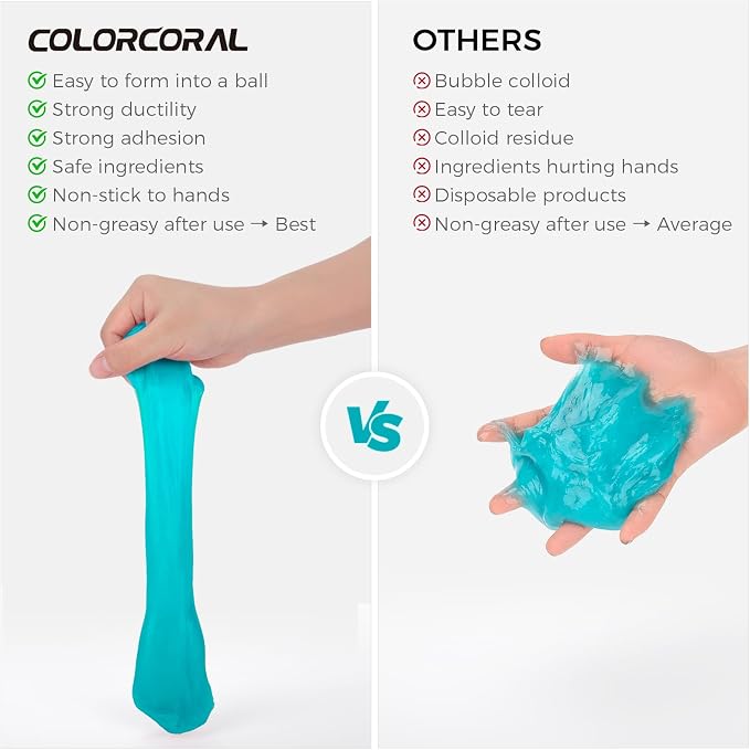 ColorCoral 2Pack Car Cleaning Gel Universal Dust Cleaner