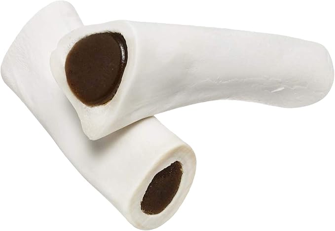 Redbarn Large Filled Bones for Dogs, Beef Flavor - Made in USA Long Lasting Stuffed Femur Treat for Aggressive Chewers - Case of 15