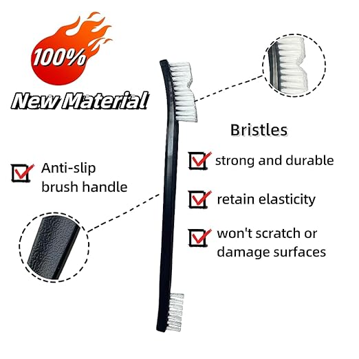 Anti-Static Nylon Bristles Deep Clean Soft Cleaning Brush: 8 Nylon Brushes for Delicate Surfaces - from Keyboard Crumbs to Aquarium Algae - Features Soft Detailing Brush, Culvert Cleaning Tool