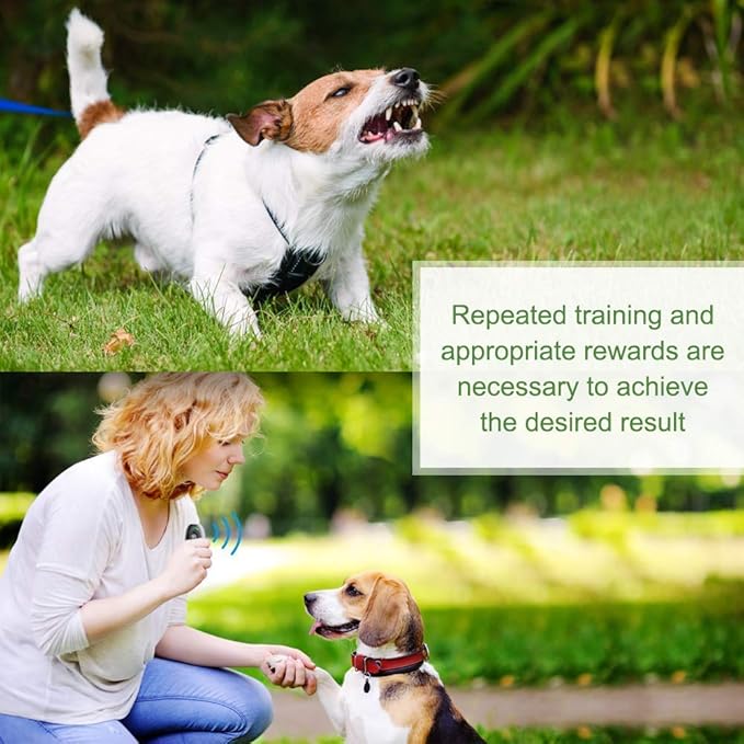 MODUS Ultrasonic Dog Barking Deterrent, 2-in-1 Dog Training and Bark Control Device, Anti-Barking Device,Stops Unwanted Actions: Barking, Leaping, Hostility.Indoor & Outdoor