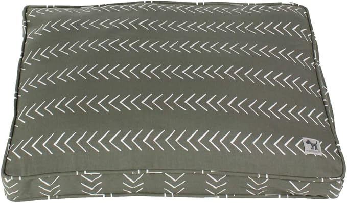 Molly Mutt Sheepy Wool-Filled Crate Pad, GOTS-Certified 100% Organic Cotton Canvas Cover with Soft 100% Natural Wool Insert, Ideal for Dog Bed or Kennel, Forever Young, 30" x 21" x 2.5"