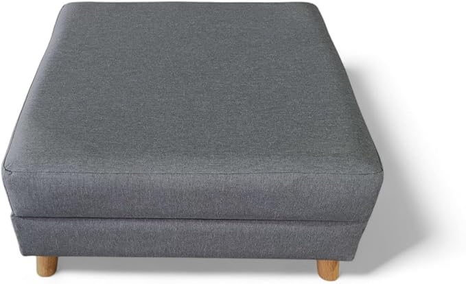 4 Cats & Dogs Otto Pet Ottoman – 3-in-1 Ottoman with Sunken Dog Bed, Foldable Legs, 35.5" x 15.75" x 18.5", Soft Cushion, Engineered Wood, Sisal Rope – Stylish & Functional Small Space Pet Furniture