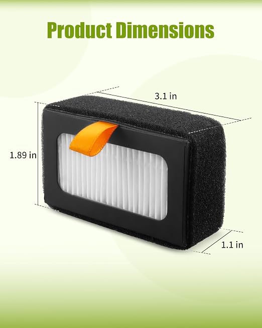 2PCS Air Filter Fit for Bambu Lab X1C X1 P1S 3D Printers,