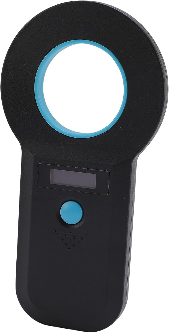15 Digits Pet Chip Reader USB Connectivity Supports FDX B for EMID Double Frequency Pet Identification Ideal for OntheGo Scanning (Black)