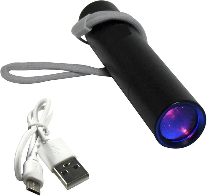 Flashlight for Fluorescence/Glowing Mineral Crystal Lightweight Powerful 3 Watt