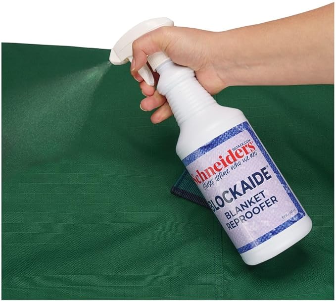Schneiders BlockAide Blanket Reproofer for Horses | Long-Lasting Water & Oil Repellency | Easy Application | Extends Blanket Lifespan | Size 32 oz