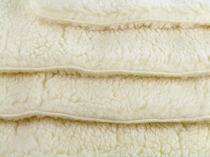 ActiveDogs Hi Loft Faux Lambskin Plush Sherpa Dog Bed - Medium 24"-36" - Orthopedic & Machine Washable - Double Layered