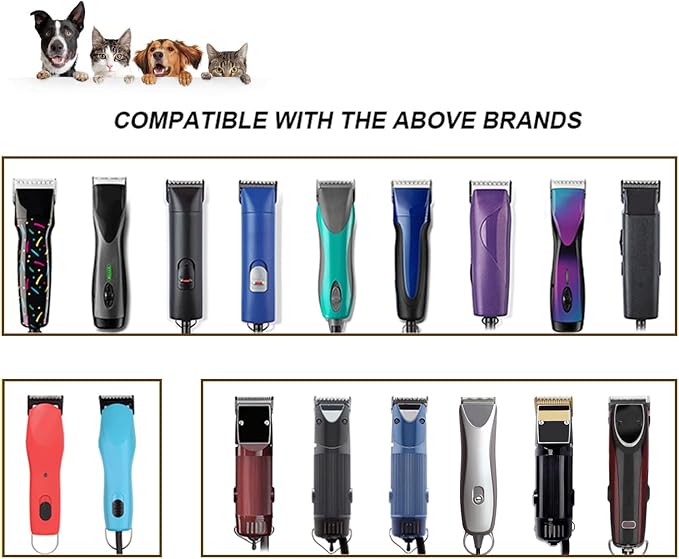 Detachable Pet Dog Grooming Blades-Size 7FW Dog Grooming Wide Blade,Cutting Length 1/8" 3.2MM,Compatible with Most Andis,Oster A5,Wahl km10 Clippers