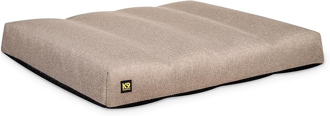 K9 Ballistics Tough Rectangle Pillow Dog Bed - Removable Cover, Washable, Durable & Water Resistant Dog Bed - Medium, Taupe Premium Finish