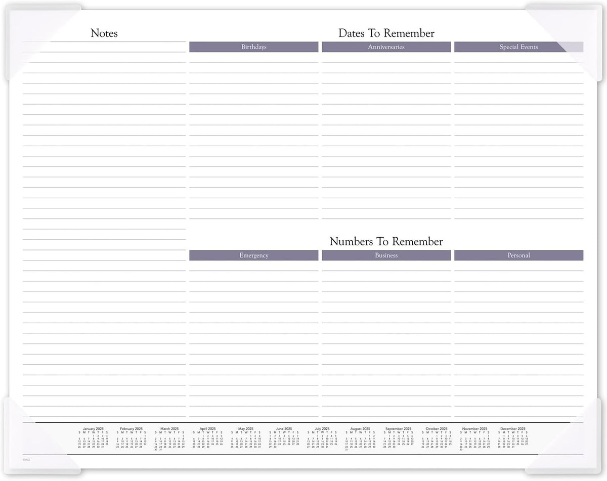 2025 AT-A-GLANCE® Panoramic Landscape Monthly Desk Pad, 21-3/4" x 17", Scenic, January 2025 To December 2025, 89802