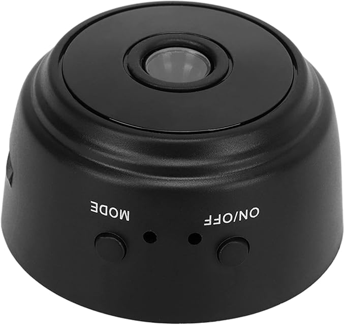 Mini Security Camera with Magnetic Back, HD 1080P Wireless Camera for Indoor & Outdoor Security, Small Nanny Cam for Pet, Baby, Home (Black)