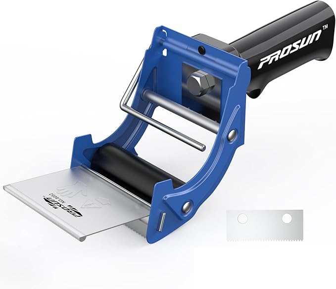 Fast Reload 3 Inch Wide Large Tape Gun Dispenser Packing Packaging Sealing Cutter (TG04-BLU)