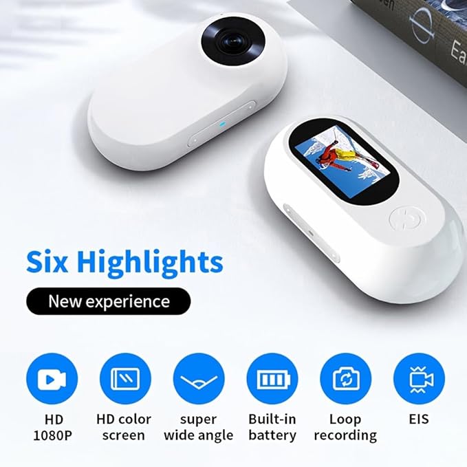 Cat Camera with 32GB SD Card, HD 1080P Mini Body Camera for Cat & Dog Collar, Outdoor, Birthday Gift