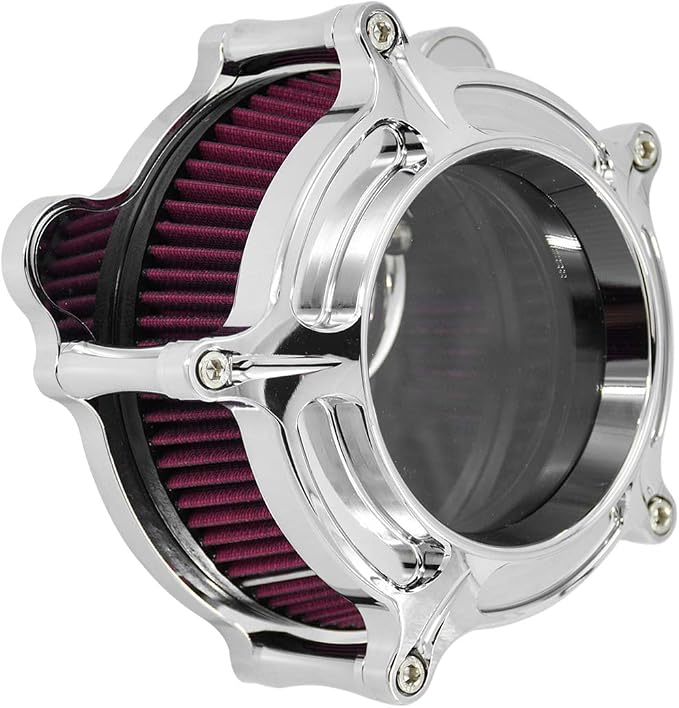 HDBUBALUS Motorcycle Air Filter Cleaner Intake Filter System Kit