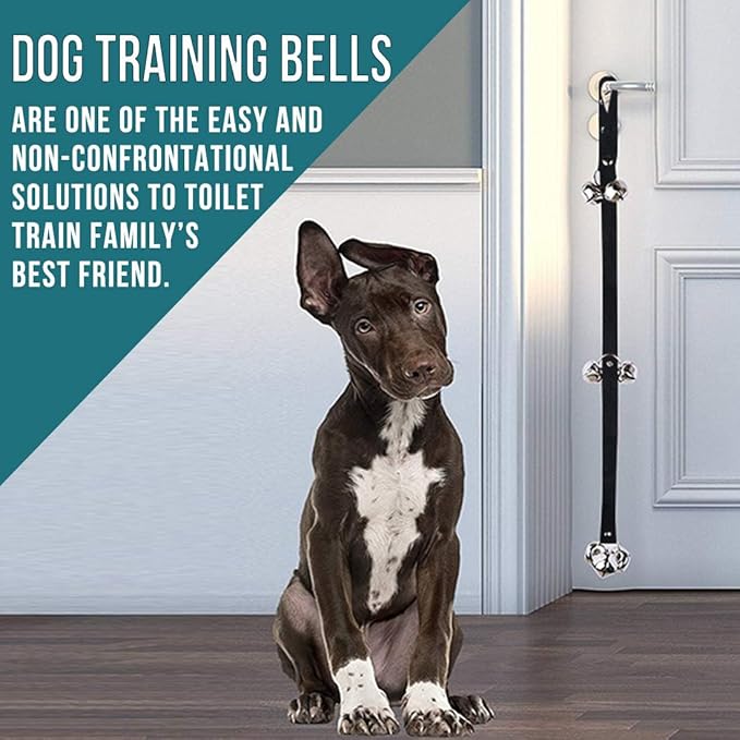 BLUETREE 2 Pack Dog Doorbells Premium Quality Training Potty Great Dog Bells Adjustable Door Bell Dog Bells for Potty Training Your Puppy The Easy Way - 7 Extra Large Loud 1.4 DoorBells
