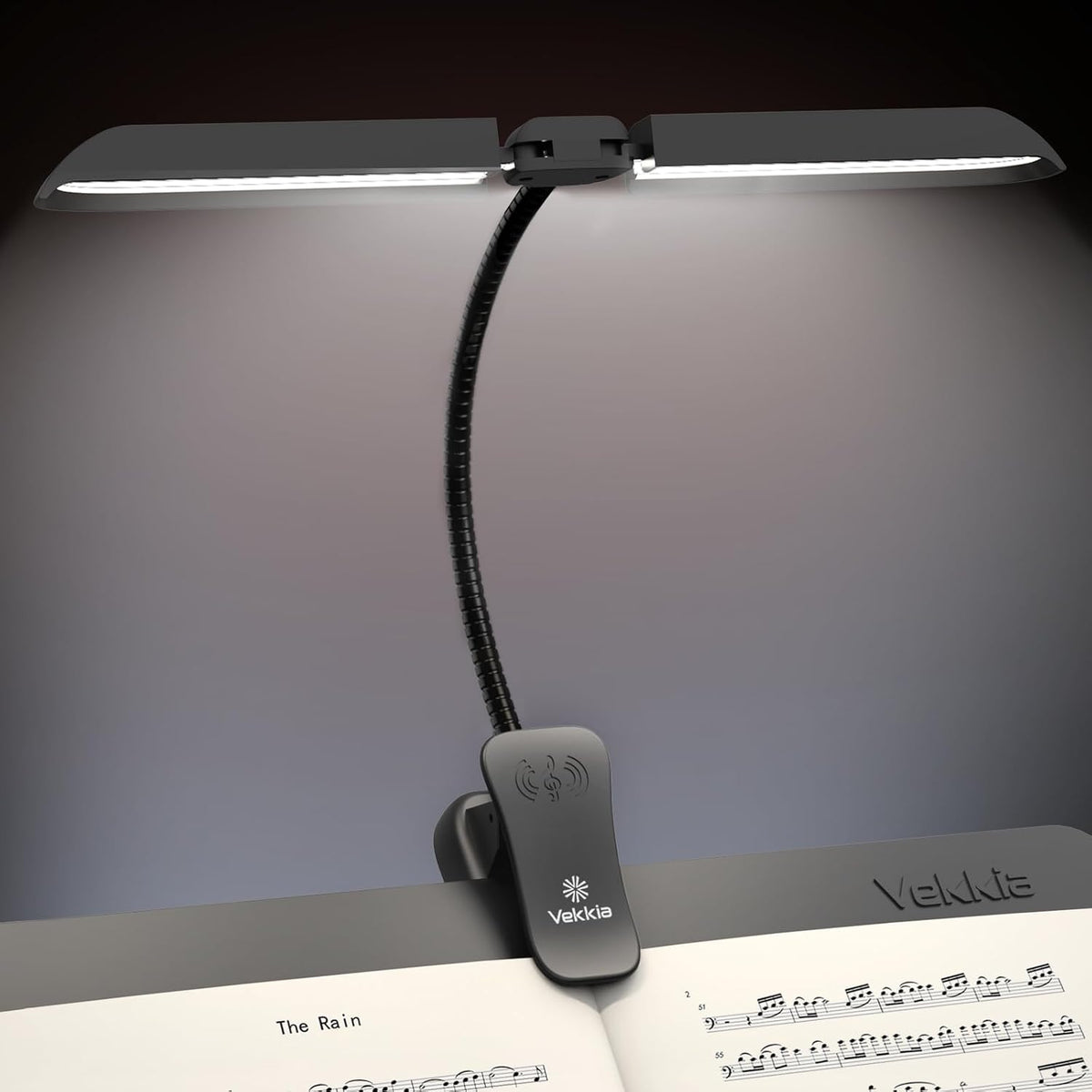 Vekkia 96 Led Rechargeable Music Stand Light - Folding Clip On Piano Lamp