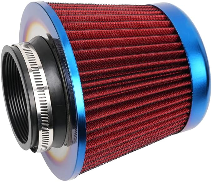 Cold Air Intake Filter, High Performance, Washable Filter, Clamp-On Replacement