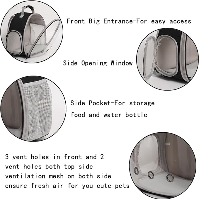 Reptile Travel Carrier for Bearded Dragon,Guinea Pig Carrier,Guinea Pig Carrier for 2,Reptile Travel Carrier for Lizards Sugar Glider Hedgehog Rat Parrot Birds (Green, Backpack)