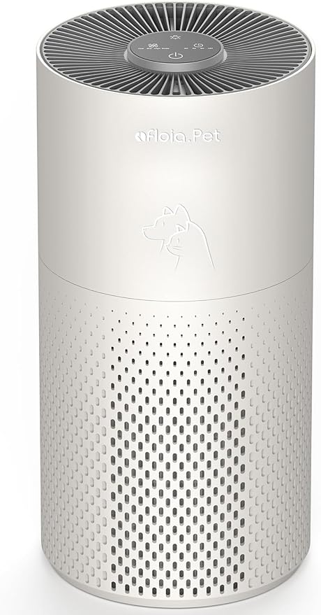 Afloia Air Purifier for Bedroom and Pets Home up to 1780 Ft², 5-in-1 HEPA Filter Air Cleaner with Washable Pre-Filter, Removes Pet Hair, Odors, Dander & Allergies, 22dB Quiet Sleep Mode (Kilo Pet)