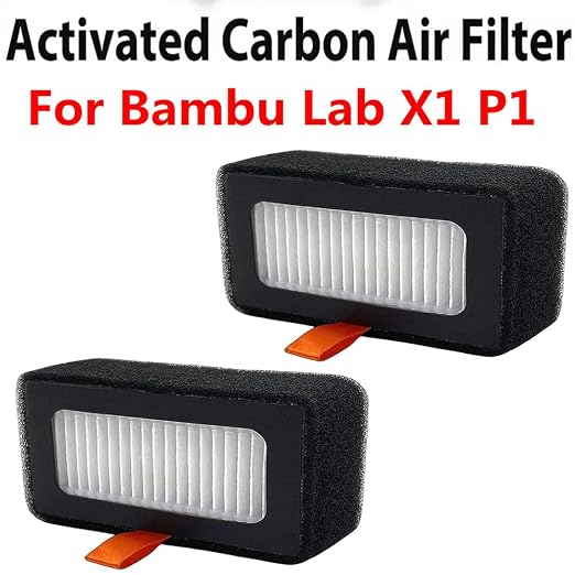 2Pcs Air Filter Replacement for Bambu Lab X1/X1c/X1E/P1/P1SC/P1S Combo 3D