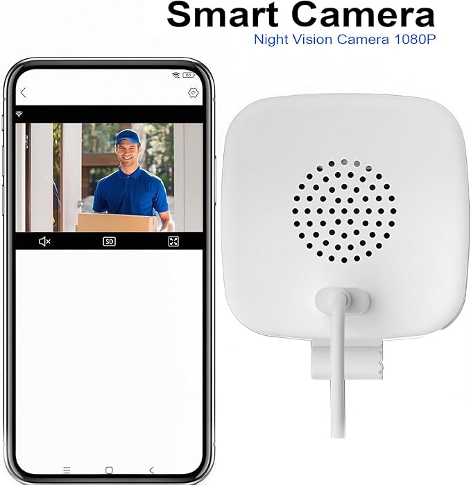 Smart 2K Window Security with Peel-and-Stick Installation, Bluetooth, AI Color Night Vision, 24/7 Continuous Recording for Home Security&Pet Monitoring&Driveway Surveillance (USB 32GB)