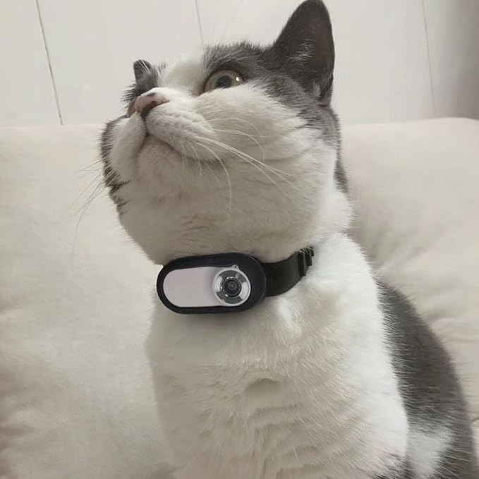 Cat Camera Collar, Sports Camera Wristband, Multifunctional Adjustable Silicone Dog and Cat Collar for Insta360 GO3