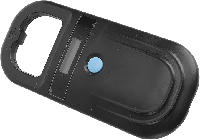 Jeffergarden Animal ID Reader, Portable Rechargeable 134.2KHz Pet Microchip Scanner with USB C and BT Transmission, for Livestock Management Pet Identification Wildlife Monitoring (Black)