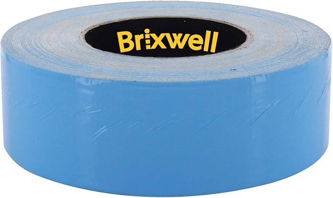 BRIXWELL Blue Double Coated Carpet Tape 2 Inch x 36 Yard Made in The USA