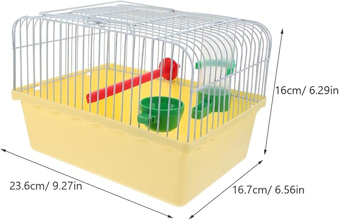 balacoo Spacious Portable Bird Carrier Cage Lightweight Travel Cage with Perch Food Box Waterer for Parrots Lovebirds and Pets for Outdoor Adventures and