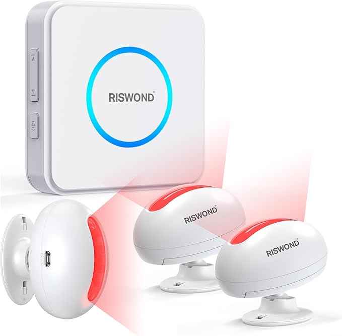 Motion Sensor Door Chime, Wireless Motion Detector Alarm Indoor, Business Entry