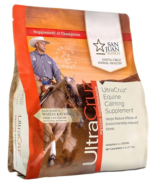 UltraCruz - sc-395986 Equine Calming Supplement for Horses, 6 lb, Pellet (20 Day Supply)