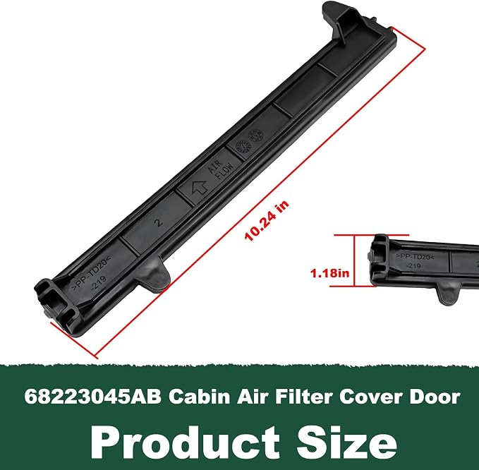 68223045AB Cabin Air Filter Cover Compatible