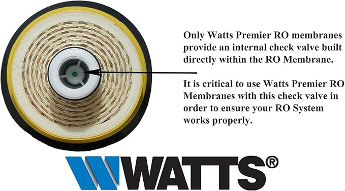 Watts Premier RO Water Filter 50 GPD Semi-Permeable Membrane Replacement