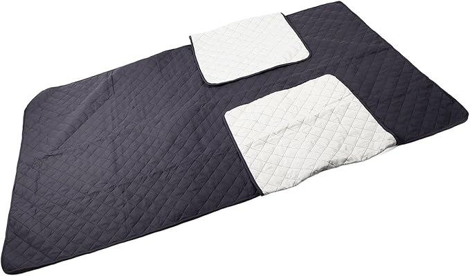 Dog Bed Cover, Pet Blanket for Furniture Protection, Reversible Sofa Couch Protector with Anti - Slip Bottom, Machine Washable Grey Plaid Design for Indoor Outdoor Use