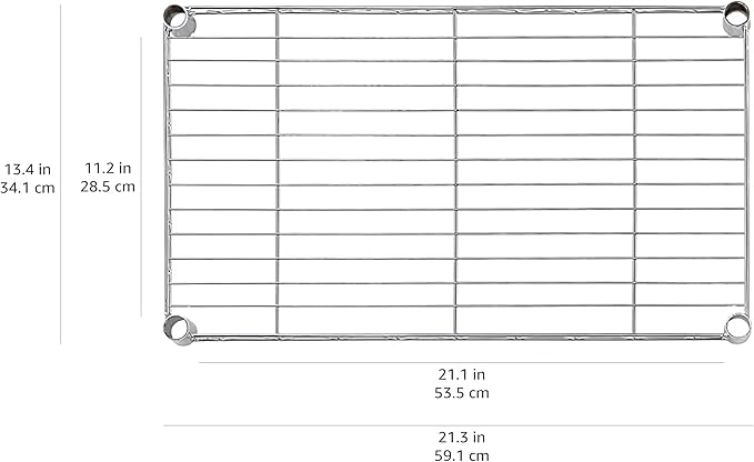 Amazon Basics 5-Shelf Multipurpose Adjustable Sturdy Steel Storage Shelving Unit, Easy Assembly, 13.4" D x 23.2"W x 60"H, Black