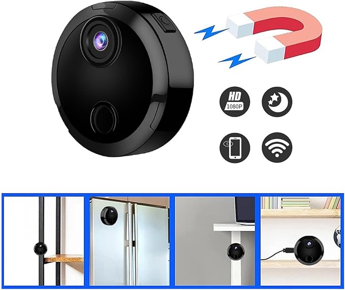 1080P WiFi Camera with USB Charging & Stand - Indoor Camera Surveillance Camera with App Control Motion Detection & Night Vision, Pet Camera for Home Security