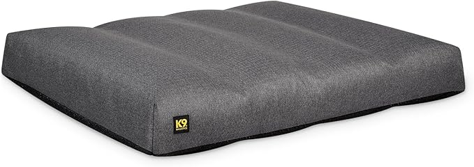 K9 Ballistics Tough Rectangle Pillow Dog Bed - Removable Cover, Washable, Durable & Water Resistant Dog Bed - Small, Titanium Premium Finish