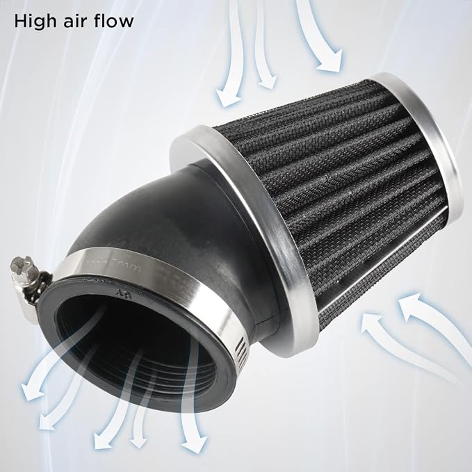 Evermotor Mini Engine Air Filter, 34mm 35mm 36mm Air Filter Replacement Cleaner