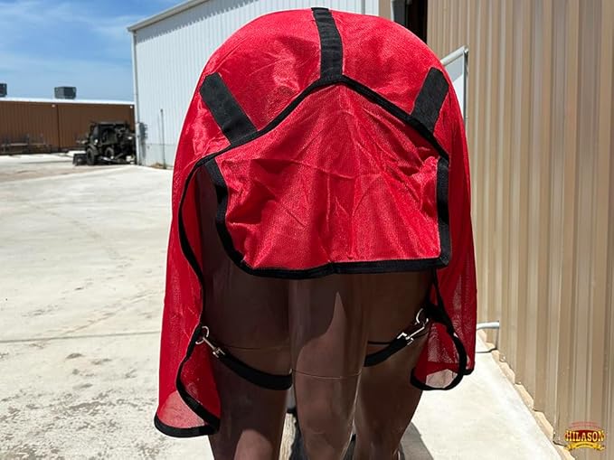 HILASON Horse Fly Sheet - Summer Spring UV Protection Mesh Bug Mosquito FlySheet for Horses | Fly-Sheet