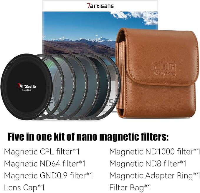 7artisans Nano Magnetic Filter UV Filter ND Light Reduction Filter/CPL
