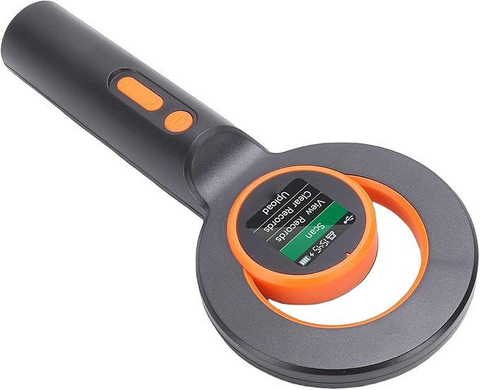 Sorandy EMID FDX B ISO11784 85 Compatible Pet Chip Reader, USB 2.4G Reader, Rechargeable 1800mAh Battery with 1.44 Inch TFT Screen, 72H Continuous Use, Ideal for Animal Marker,