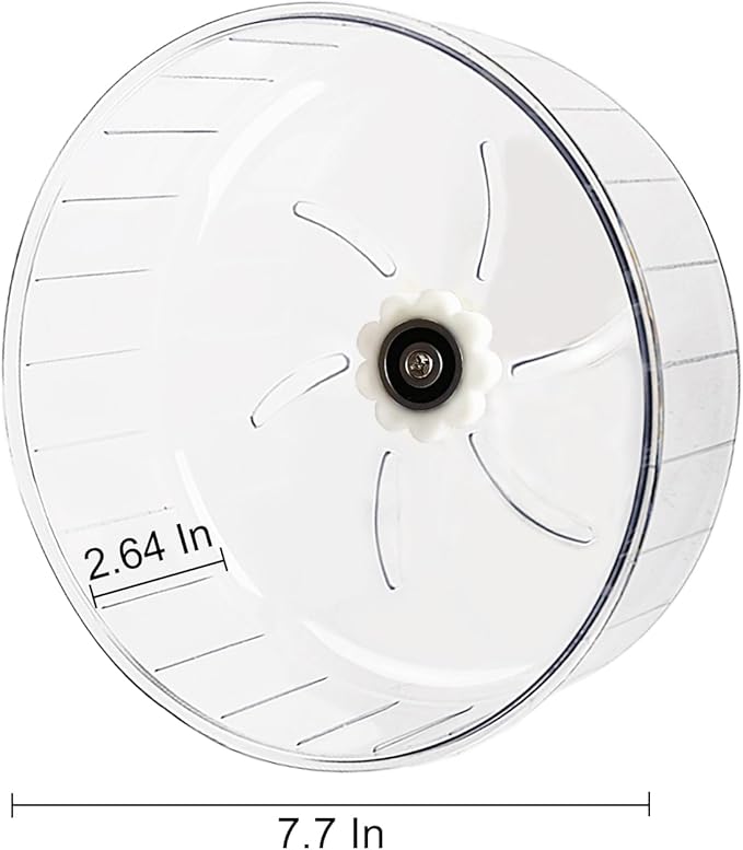 Super-Silent Hamster Exercise Wheel - Hamster Toys Cages Accessories 7.9 Inch Running Spinner Quite Runner for Small Animal Pet Gerbil Dwarf Syrian Hedgehog Rat Mouse Mice